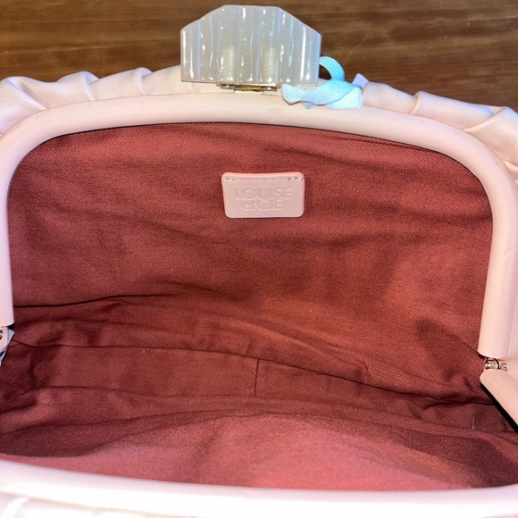 Louise et Cie Soft Pink Clutch with dust bag and original tag - Picture 3 of 4